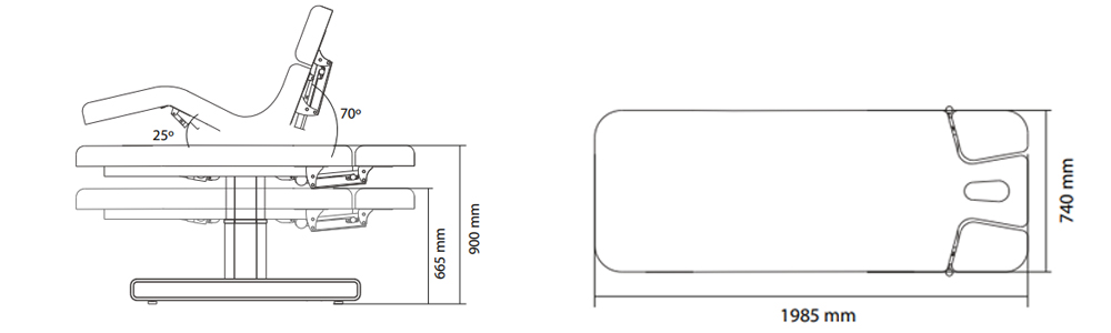 Nush SPA stretcher: Measurements